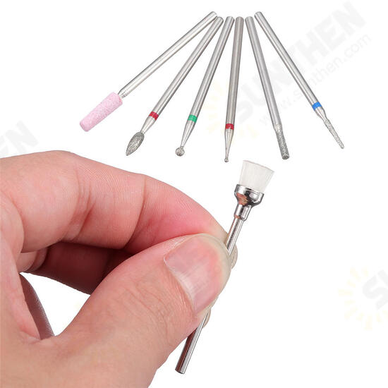 7pcs Abrasive Drill Bits 3/32 Inch Rotate Burr Cuticle Clean Manicure Pedicure Tool 7pcs Abrasive Drill Bits 3/32 Inch Rotate Burr Cuticle Clean Manicure Pedicure Tool