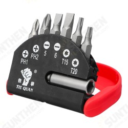 7pcs Magnetic Screwdriver Bits Set 1/4 Inch Hex Multi-functional Fist Screwdriver Bit 7pcs Magnetic Screwdriver Bits Set 1/4 Inch Hex Multi-functional Fist Screwdriver Bit