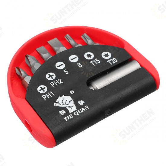 7pcs Magnetic Screwdriver Bits Set 1/4 Inch Hex Multi-functional Fist Screwdriver Bit 7pcs Magnetic Screwdriver Bits Set 1/4 Inch Hex Multi-functional Fist Screwdriver Bit