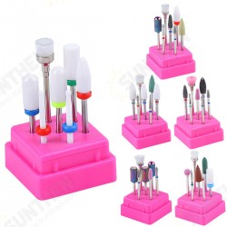 7pcs Nail Drill Bits Container Box Grinding Remove UV Gel Auroras Nail Art Design Tools Set 7pcs Nail Drill Bits Container Box Grinding Remove UV Gel Auroras Nail Art Design Tools Set