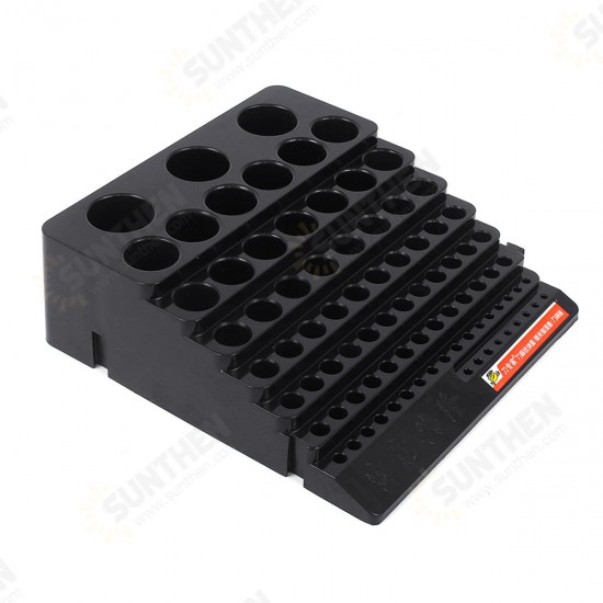 85 Holes Drill Bit Storage Box Without Drill Milling Cutter Saving Space Holder