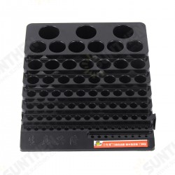 85 Holes Drill Bit Storage Box Without Drill Milling Cutter Saving Space Holder