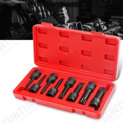 8pcs 1/2 Inch Impact Spline Bit Socket Hex Torx 12 Point MM Spline Socket Bits for Pneumatic Manual Wrench 8pcs 1/2 Inch Impact Spline Bit Socket Hex Torx 12 Point MM Spline Socket Bits for Pneumatic Manual Wrench