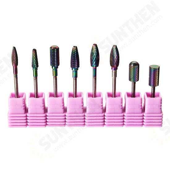 8pcs 3/32 Inch Electric Nail Drill Bits Tungsten Steel Alloy Gel Removal Manicure Tool 8pcs 3/32 Inch Electric Nail Drill Bits Tungsten Steel Alloy Gel Removal Manicure Tool