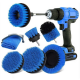 8pcs Cleaning Drill Brush Set Power Scrubber Cleaning Brush Kit with Extension Rod for Car Kitchen Grill Tile Toilet Bathroom