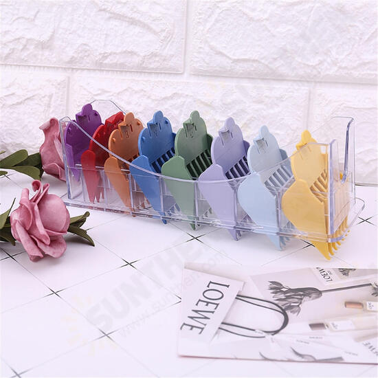 8pcs Colorful Limit Comb Set Attachment Tool For WHAL Electric Hair Clipper Cut 8pcs Colorful Limit Comb Set Attachment Tool For WHAL Electric Hair Clipper Cut