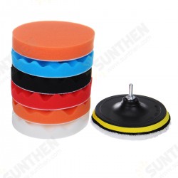 9pcs 6 Inch 7 Inch Sponge Buffing Polishing Pad Buffer Kit for Electric Auto Polishers