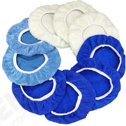 9pcs 9-10 Inch Polishing Waxing Pads Clean Buffing for Car Furniture Polishing Waxing Polisher Woodworking Grinding Tool