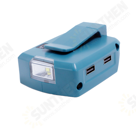 Adapter LED Working Light for Makita 14.4V/18V Li-on Battery BL1830 BL1430 Dual USB Converter with LED Lamp for Makita Adapter LED Working Light for Makita 14.4V/18V Li-on Battery BL1830 BL1430 Dual USB Converter with LED Lamp for Makita