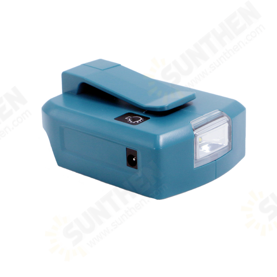 Adapter LED Working Light for Makita 14.4V/18V Li-on Battery BL1830 BL1430 Dual USB Converter with LED Lamp for Makita Adapter LED Working Light for Makita 14.4V/18V Li-on Battery BL1830 BL1430 Dual USB Converter with LED Lamp for Makita