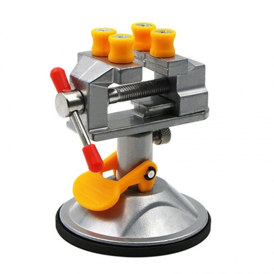 Adjustable Fixed Electric Mini Table Bench Vise 360 Degree Rotatable Grinder Rotary Hand Drill Suction Cup Fixed Frame