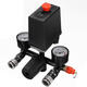 Air Compressor Pressure Switch Control Valve Manifold Regulator Gauges With Quick Connector Air Compressor Pressure Switch Control Valve Manifold Regulator Gauges With Quick Connector