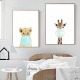 Animal Canvas Funny Poster Deer Koala Elephant Baby Art Print Kid Bedroom Decor