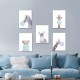 Animal Canvas Funny Poster Deer Koala Elephant Baby Art Print Kid Bedroom Decor