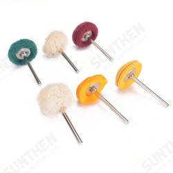 6Pcs 3mm Shank Wool Felt Grinding Sanding Head Abrasive Buffing Wheel Cotton Thread Polishing Brush 6Pcs 3mm Shank Wool Felt Grinding Sanding Head Abrasive Buffing Wheel Cotton Thread Polishing Brush