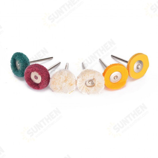 6Pcs 3mm Shank Wool Felt Grinding Sanding Head Abrasive Buffing Wheel Cotton Thread Polishing Brush 6Pcs 3mm Shank Wool Felt Grinding Sanding Head Abrasive Buffing Wheel Cotton Thread Polishing Brush