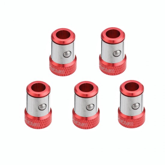5pcs Screwdriver Magnetic Ring For 6.35mm Shank Double Heads Screwdriver Bit