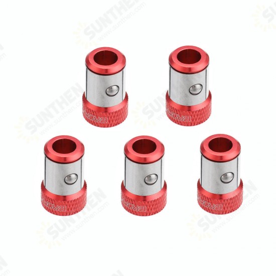 5pcs Screwdriver Magnetic Ring For 6.35mm Shank Double Heads Screwdriver Bit