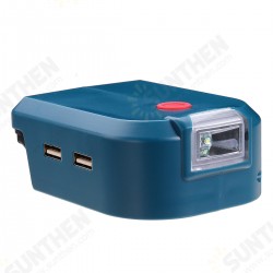 Battery Adapter Light for Makita/Black & Decker/Milwaukee/Bosch 14V/18V Lithium Battery ADP05 LED Light USB Adapter Portable Battery Battery Adapter Light for Makita/Black & Decker/Milwaukee/Bosch 14V/18V Lithium Battery ADP05 LED Light USB Adapter Portable Battery