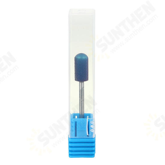 Blue Nano Coated Carbide Sharp Nail Drill Bits Cuticle Cleaning Tool Blue Nano Coated Carbide Sharp Nail Drill Bits Cuticle Cleaning Tool
