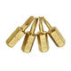 4pcs 25mm 1.8-2.7mm Triangle Shaped Screwdriver Bits 1/4 Inch Hex Shank Electroplating Bronze