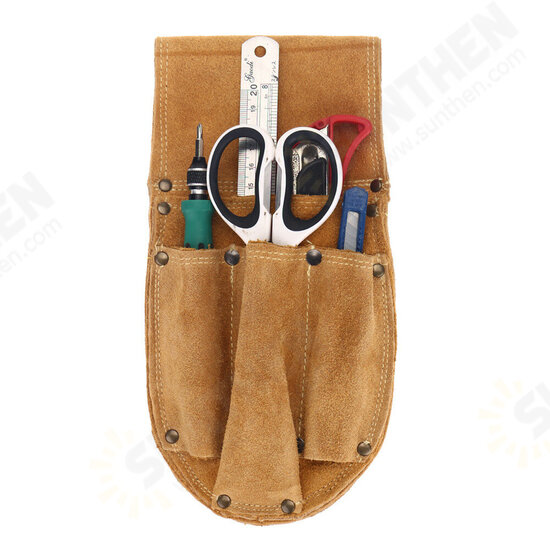 Cowhide Waist Bag Electrical Woodworking Hardware Screwdriver Tools Belt Case Cowhide Waist Bag Electrical Woodworking Hardware Screwdriver Tools Belt Case