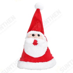 Creative Soft Electric Musical Christmas Hat Size Adjustable Santa Claus Hat Creative Soft Electric Musical Christmas Hat Size Adjustable Santa Claus Hat