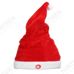 Creative Soft Electric Musical Christmas Hat Size Adjustable Santa Claus Hat Creative Soft Electric Musical Christmas Hat Size Adjustable Santa Claus Hat