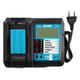 DC18RF 3A Charger with 2pcs 18V Rechargeable Battery LiIon Battery Replacement Power Tool Battery for MAKITA BL1860 BL1815 DC18RF 3A Charger with 2pcs 18V Rechargeable Battery LiIon Battery Replacement Power Tool Battery for MAKITA BL1860 BL1815
