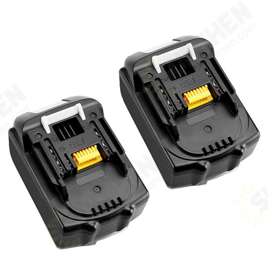 DC18RF 3A Charger with 2pcs 18V Rechargeable Battery LiIon Battery Replacement Power Tool Battery for MAKITA BL1860 BL1815 DC18RF 3A Charger with 2pcs 18V Rechargeable Battery LiIon Battery Replacement Power Tool Battery for MAKITA BL1860 BL1815