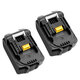 DC18RF 3A Charger with 2pcs 18V Rechargeable Battery LiIon Battery Replacement Power Tool Battery for MAKITA BL1860 BL1815 DC18RF 3A Charger with 2pcs 18V Rechargeable Battery LiIon Battery Replacement Power Tool Battery for MAKITA BL1860 BL1815