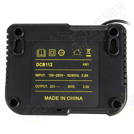 DCB112 Replacement Li-Ion Battery Charger for Dewalt