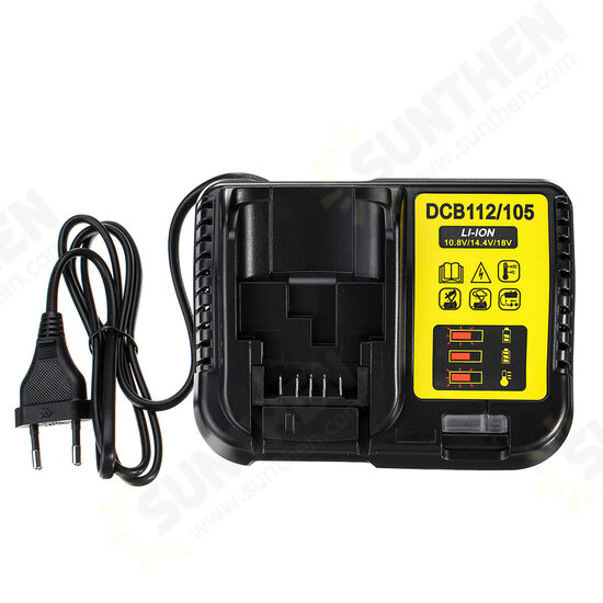 DCB112 Replacement Li-Ion Battery Charger for Dewalt