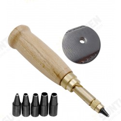 DIY Automatic Belt Hole Punch Leather Craft Accessories Rotary Punching Perforator with 6pcs Turn Head DIY Automatic Belt Hole Punch Leather Craft Accessories Rotary Punching Perforator with 6pcs Turn Head