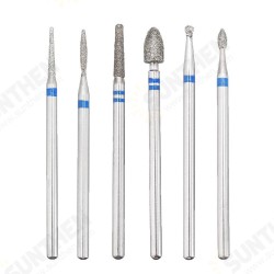 Diamond Nail Drill Bits File Cuticle Clean Burr Abrasive Tool
