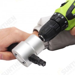 Double Head Sheet Metal Nibbler Cutter Holder Tool Power Drill Attachment Double Head Sheet Metal Nibbler Cutter Holder Tool Power Drill Attachment