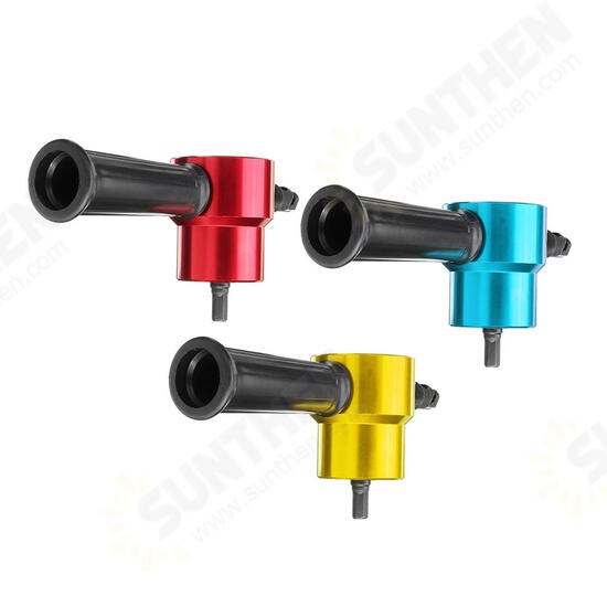 Double Headed Sheet Metal Cutting Nibbler Drill Attachment Metal Cutter Tool with Case Red Gold Blue Double Headed Sheet Metal Cutting Nibbler Drill Attachment Metal Cutter Tool with Case Red Gold Blue