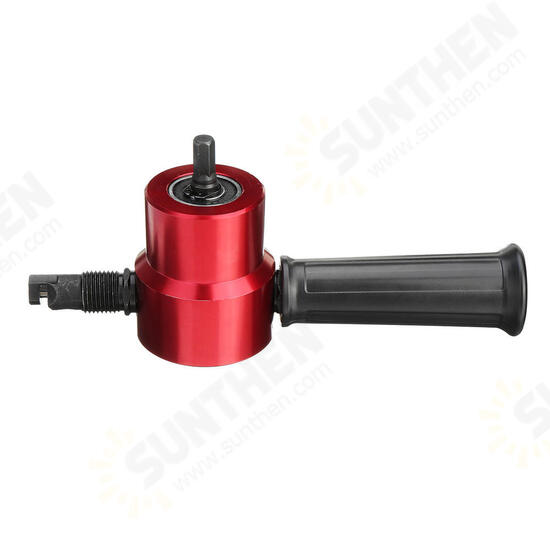 Double Headed Sheet Metal Cutting Nibbler Drill Attachment Metal Cutter Tool with Case Red Gold Blue Double Headed Sheet Metal Cutting Nibbler Drill Attachment Metal Cutter Tool with Case Red Gold Blue