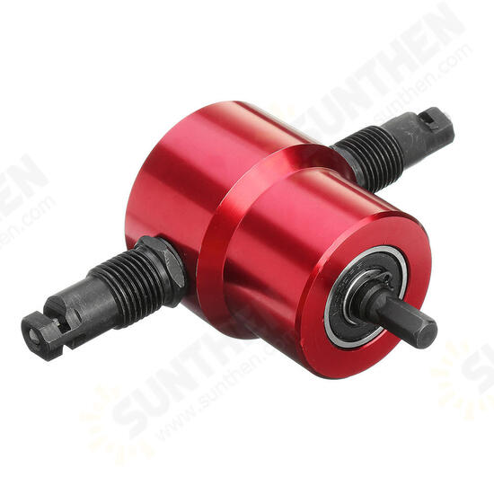 Double Headed Sheet Metal Cutting Nibbler Drill Attachment Metal Cutter Tool with Case Red Gold Blue Double Headed Sheet Metal Cutting Nibbler Drill Attachment Metal Cutter Tool with Case Red Gold Blue