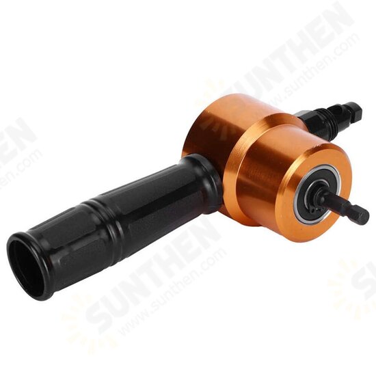 Double Headed Sheet Metal Nibbler Cutter Drill Attachment Nibbler for 360 Degree Rotatable Circle Cutting Straight Cutting Double Headed Sheet Metal Nibbler Cutter Drill Attachment Nibbler for 360 Degree Rotatable Circle Cutting Straight Cutting