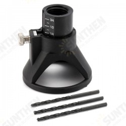 Drill Carving Locator With 3pcs Mini Drill Bits Set Cutting Guide Attachment Kit