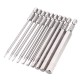 10Pcs 100mm 1/4 Inch Shank S2 Steel SAE Hex Head Allen Wrench Screwdriver Bit Drill Bit Set