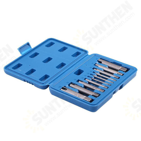 10Pcs Damaged Taps Remover Screw Tap Extractor Set Broken Taps Removal Kit 10Pcs Damaged Taps Remover Screw Tap Extractor Set Broken Taps Removal Kit
