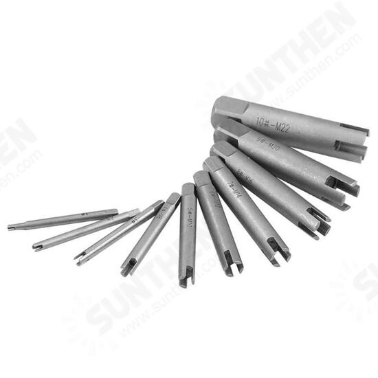 10Pcs Damaged Taps Remover Screw Tap Extractor Set Broken Taps Removal Kit