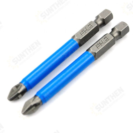 10Pcs Non-slip Magnetic PH2 Screwdriver Bit 1/4 Inch Hexagon Shank Driver S2 Phillips Screwdriver