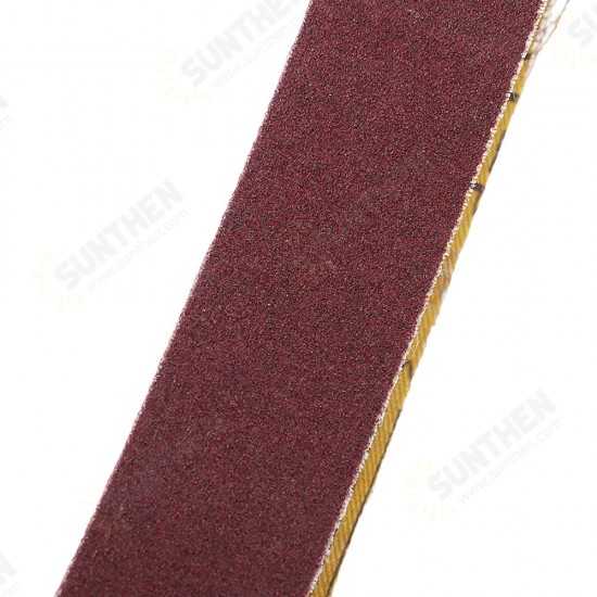 10pcs 40 to 1000 Grit 30mm x 540mm Sanding Belts For Angle Grinder Belt Sander Attachment