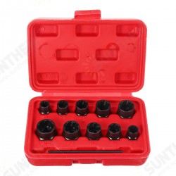 11Pcs Impact Damaged Bolt Nut Remover Extractor Socket Tool Set Bolt Nut Screw Removal Socket Wrench 11Pcs Impact Damaged Bolt Nut Remover Extractor Socket Tool Set Bolt Nut Screw Removal Socket Wrench