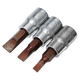 1/4 Inch Drive Sockets Set S2 Alloy Metric Screwdriver Bit Sockets Hex/Slotted/Phillips/Pozi/Torx