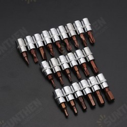 1/4 Inch Drive Sockets Set S2 Alloy Metric Screwdriver Bit Sockets Hex/Slotted/Phillips/Pozi/Torx 1/4 Inch Drive Sockets Set S2 Alloy Metric Screwdriver Bit Sockets Hex/Slotted/Phillips/Pozi/Torx