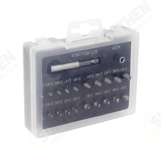 22pcs Damaged Screw Extractor Set for Broken Screw HSS Broken Bolt Extractor Screw Remover Kits 22pcs Damaged Screw Extractor Set for Broken Screw HSS Broken Bolt Extractor Screw Remover Kits